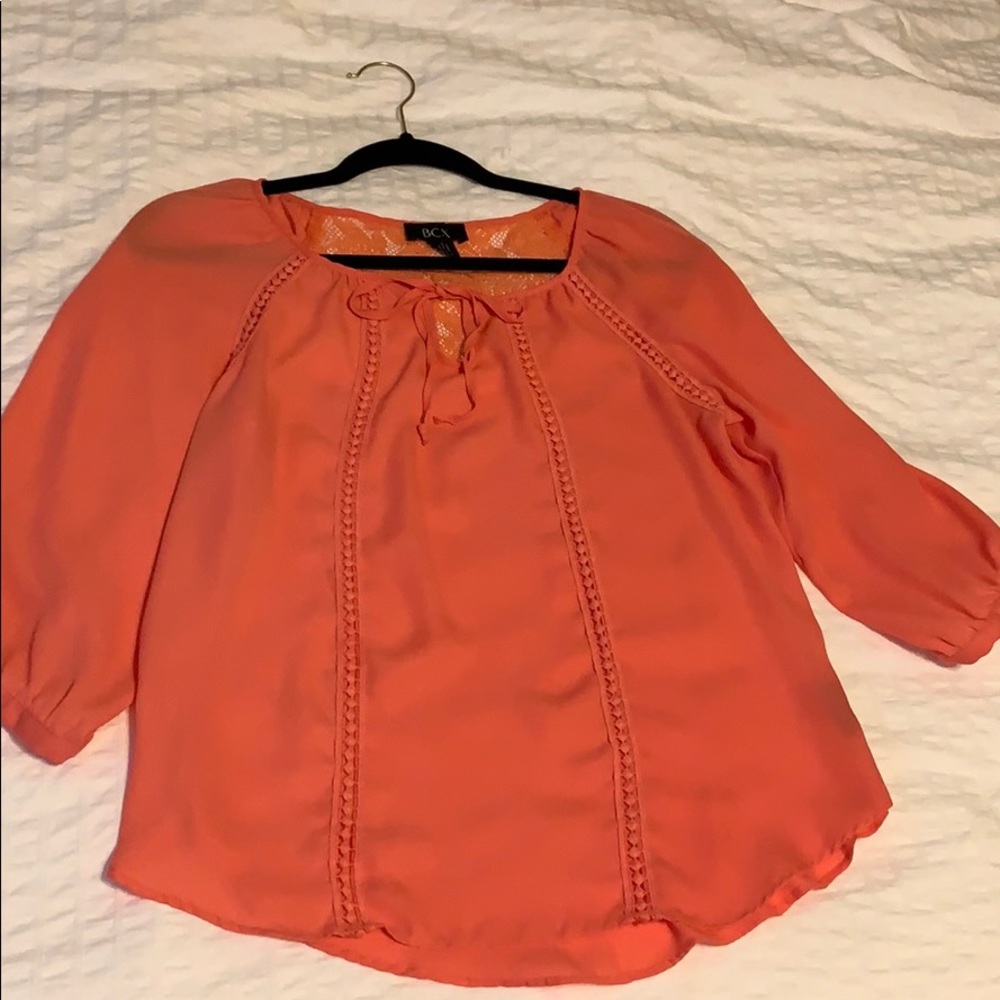 Pinkish orange blouse BCX size S